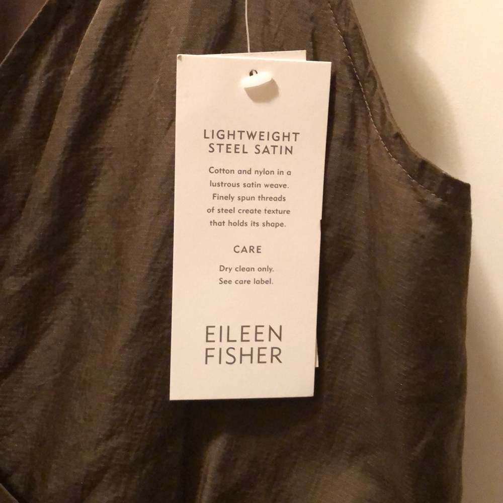 Eileen Fisher • Olive Wrap Dress - Picture 10 of 11